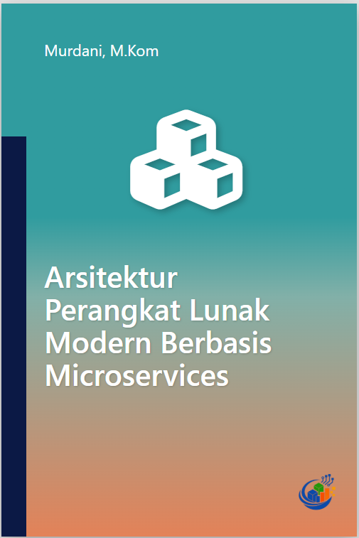 Sampul buku Arsitektur Perangkat Lunak Modern Berbasis Microservices terbitan Asosiasi Informatika Sumatera Utara